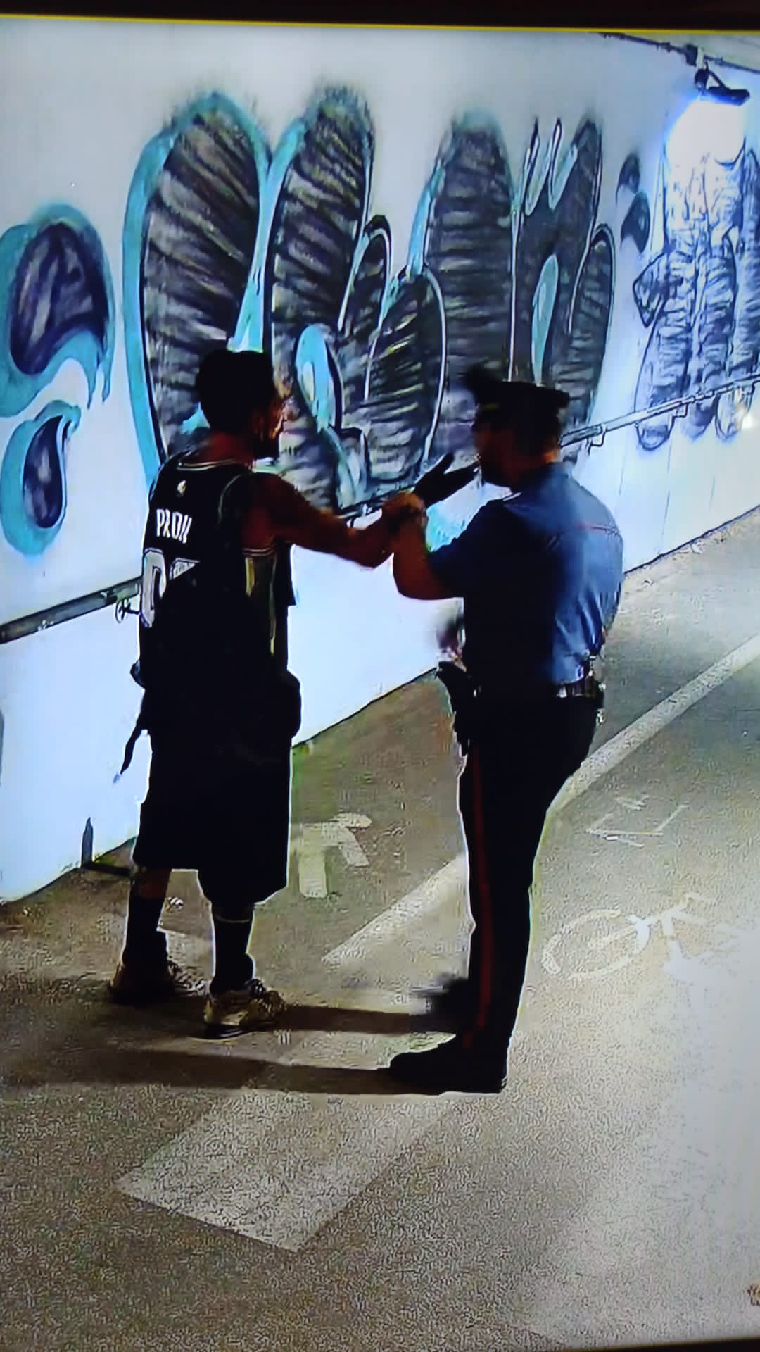 Pineto: Imbrattano con lo spray un sottopasso, denunciato un uomo