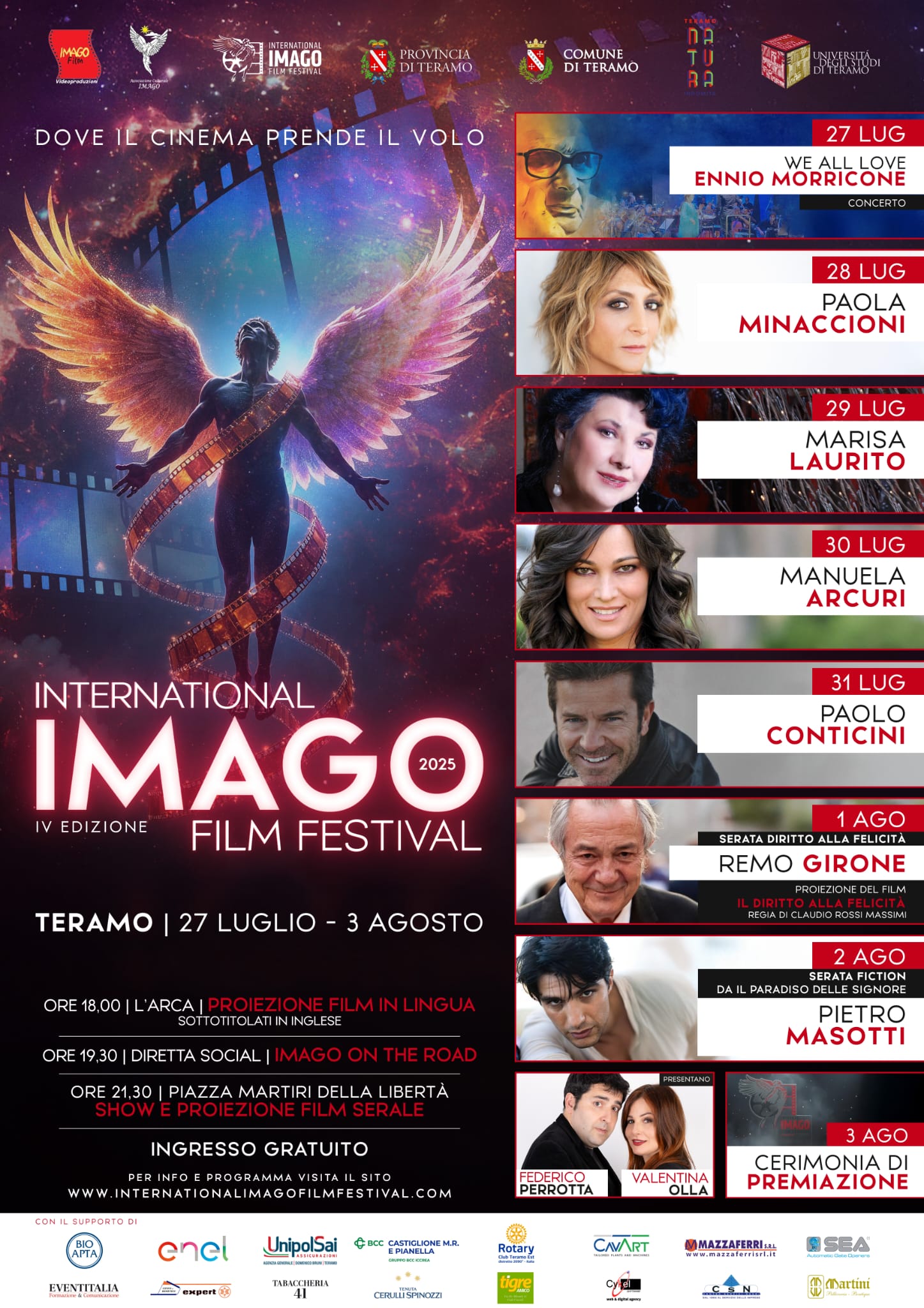 Teramo, al via la quinta edizione dell’International Imago Film Festival