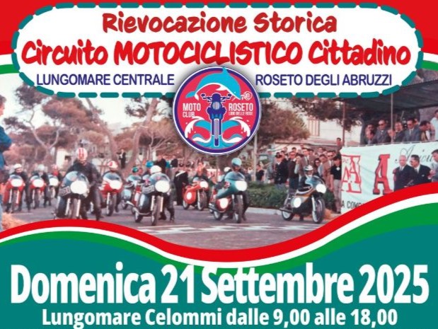 Roseto, rombo di motori sul lungomare per la Rievocazione Storica del Circuito Motociclistico