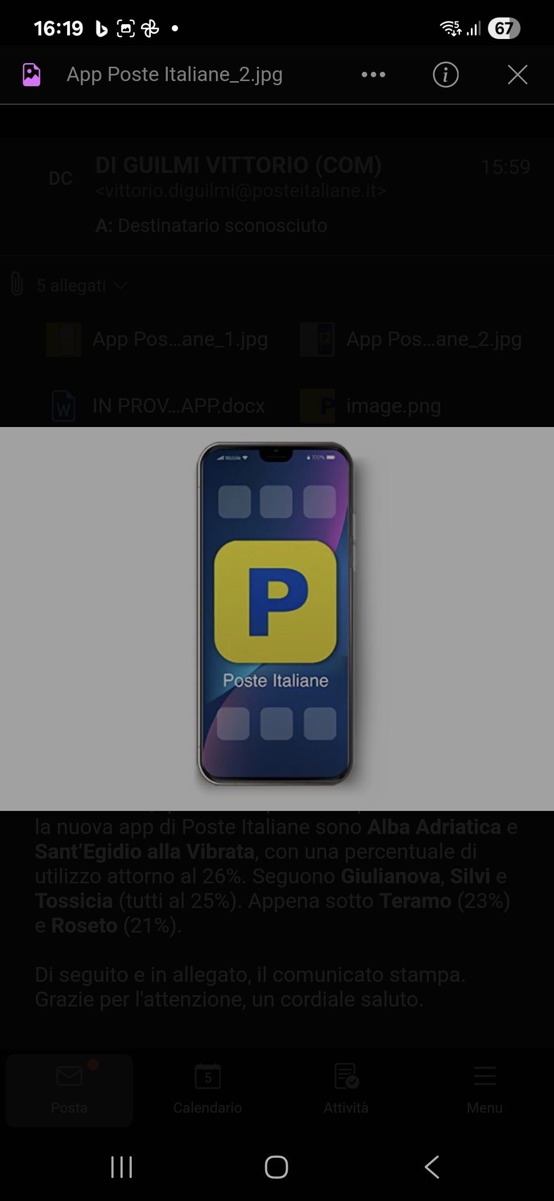 Super APP di Poste Italiane. Sono già in 60mila coloro che la usano in Provincia