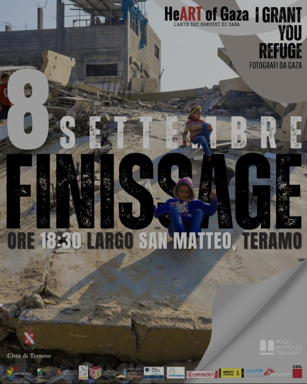 Teramo, immagini da Gaza per riflettere sulla pace