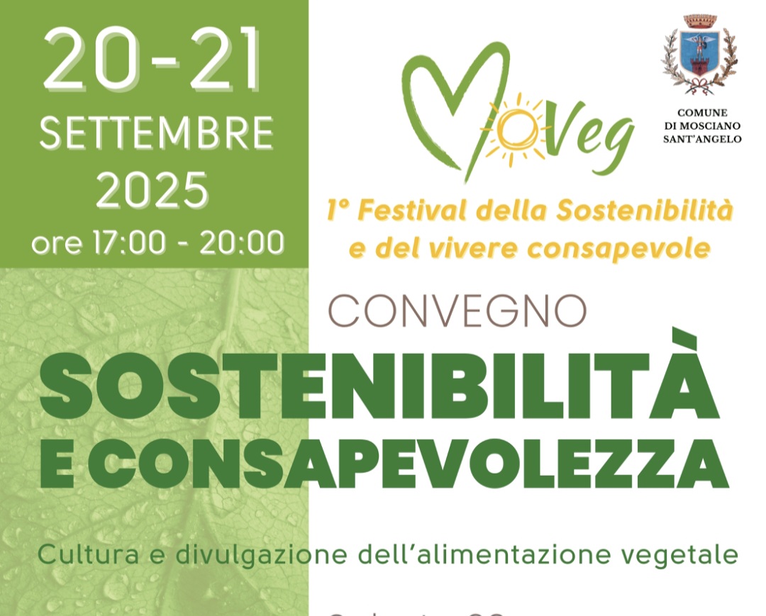 “MoVeg – Mosciano Vegetale”: al via il Festival della Sostenibilità tra gusto, cultura e consapevolezza
