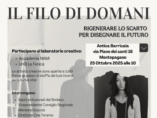 “Il Filo di domani”: a Montepagano si intreccia il futuro dell’economia circolare