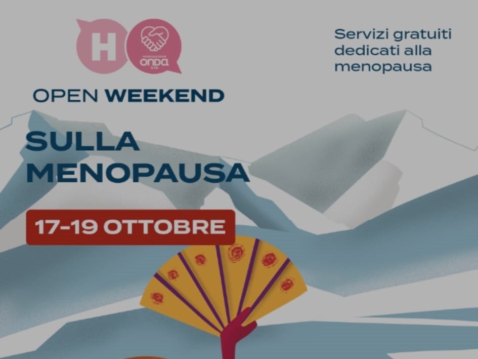 Menopausa, aperte le prenotazioni per l’open weekend del 17-19 ottobre
