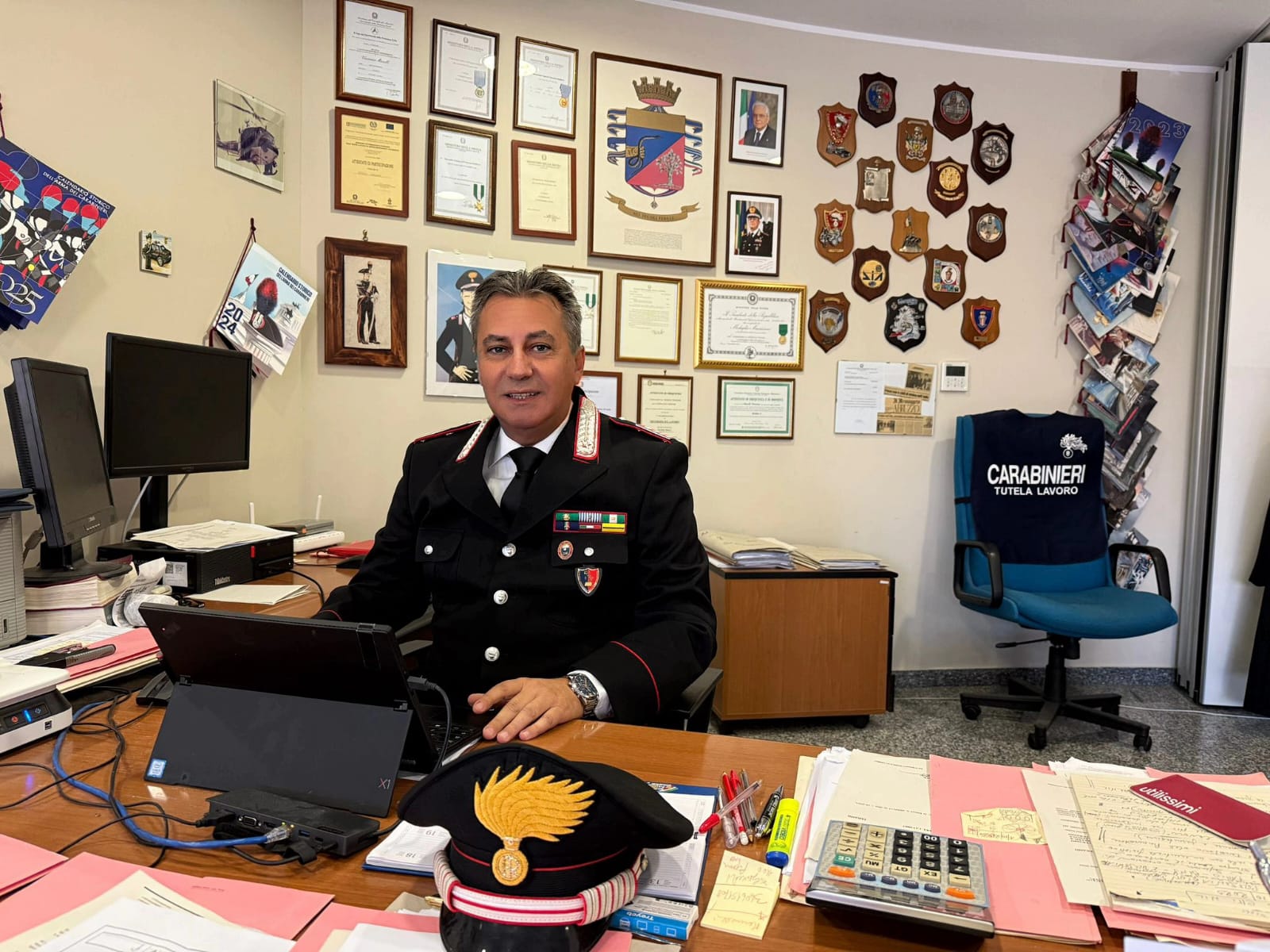 Carabinieri. In pensione il Luogotenente C.S. Vincenzo Maselli: 36 anni di servizio tra dedizione, legalità e tutela del lavoro