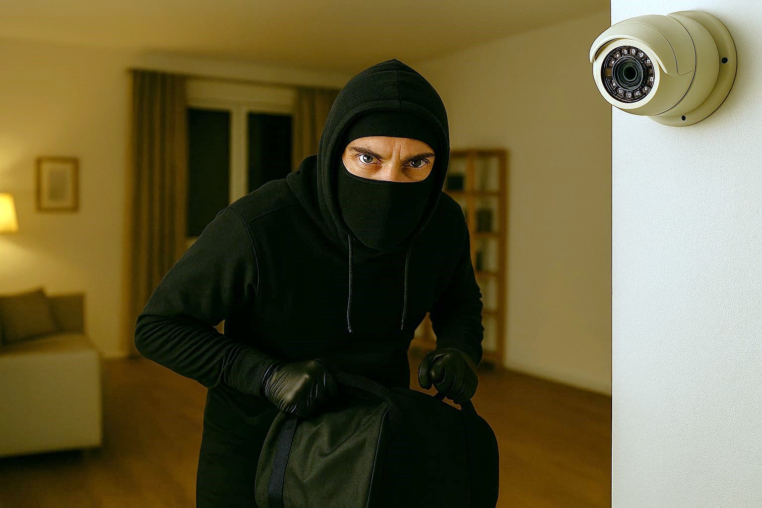 Tentato furto sventato dalle telecamere: Ladri si barricano in casa