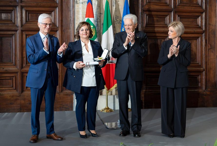 Giuseppina Lalli premiata al Quirinale con la Stella al Merito del Lavoro: “Una medaglia per l’anima”