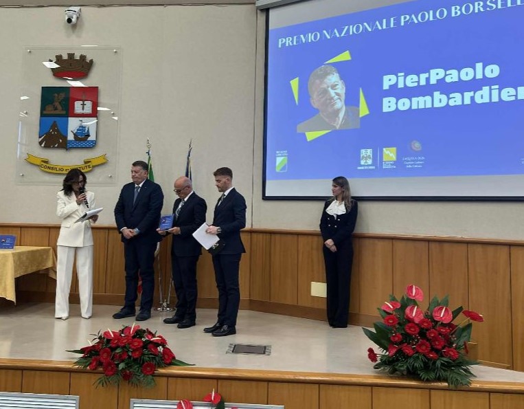 Bombardieri riceve il Premio Borsellino: “Riconoscimento all’impegno per la legalità e la dignità del lavoro”