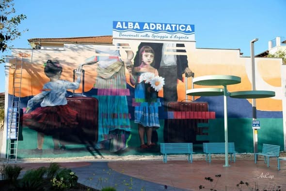 Pro Loco Alba Adriatica: “Grazie a tutti coloro che si sono adoperati per il murales Il Viaggio”