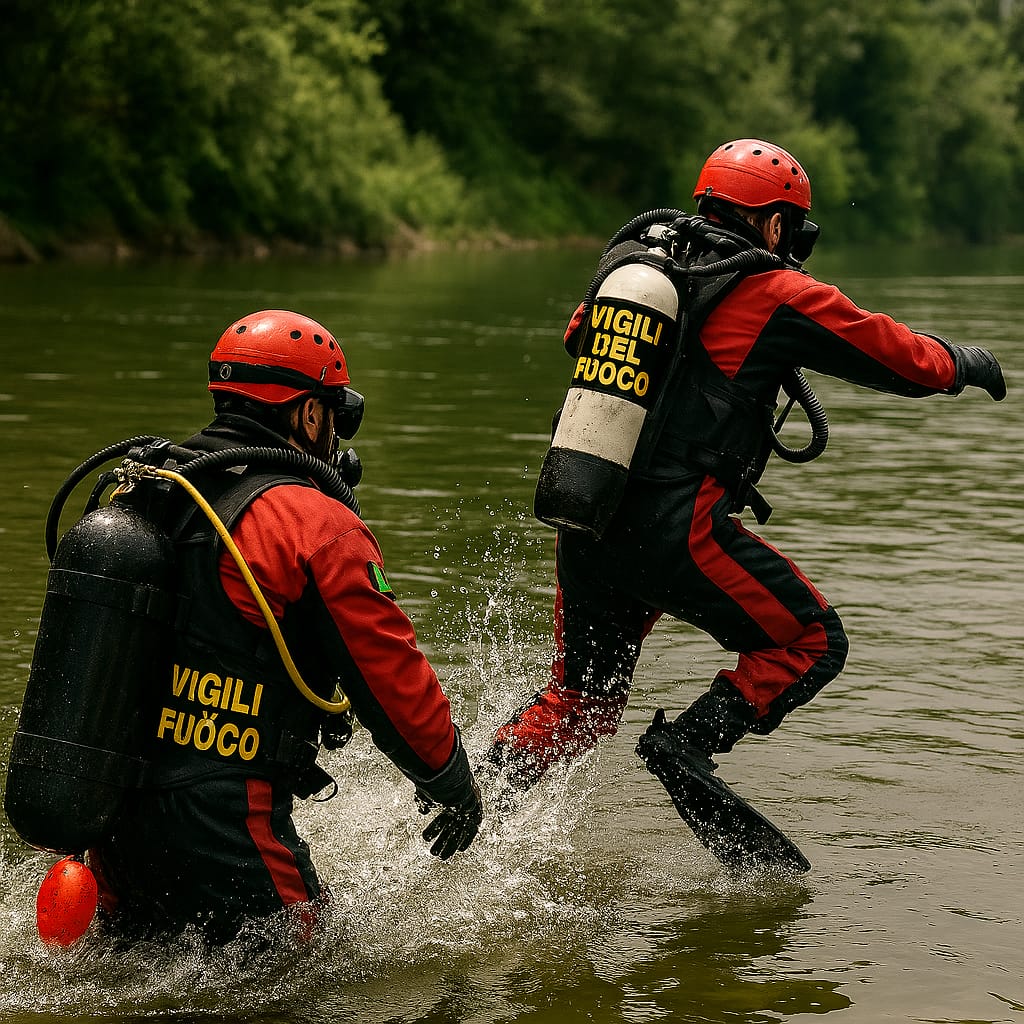 A pesca sul fiume, scompare dalla vista del compagno. Muore cadendo in acqua per un malore