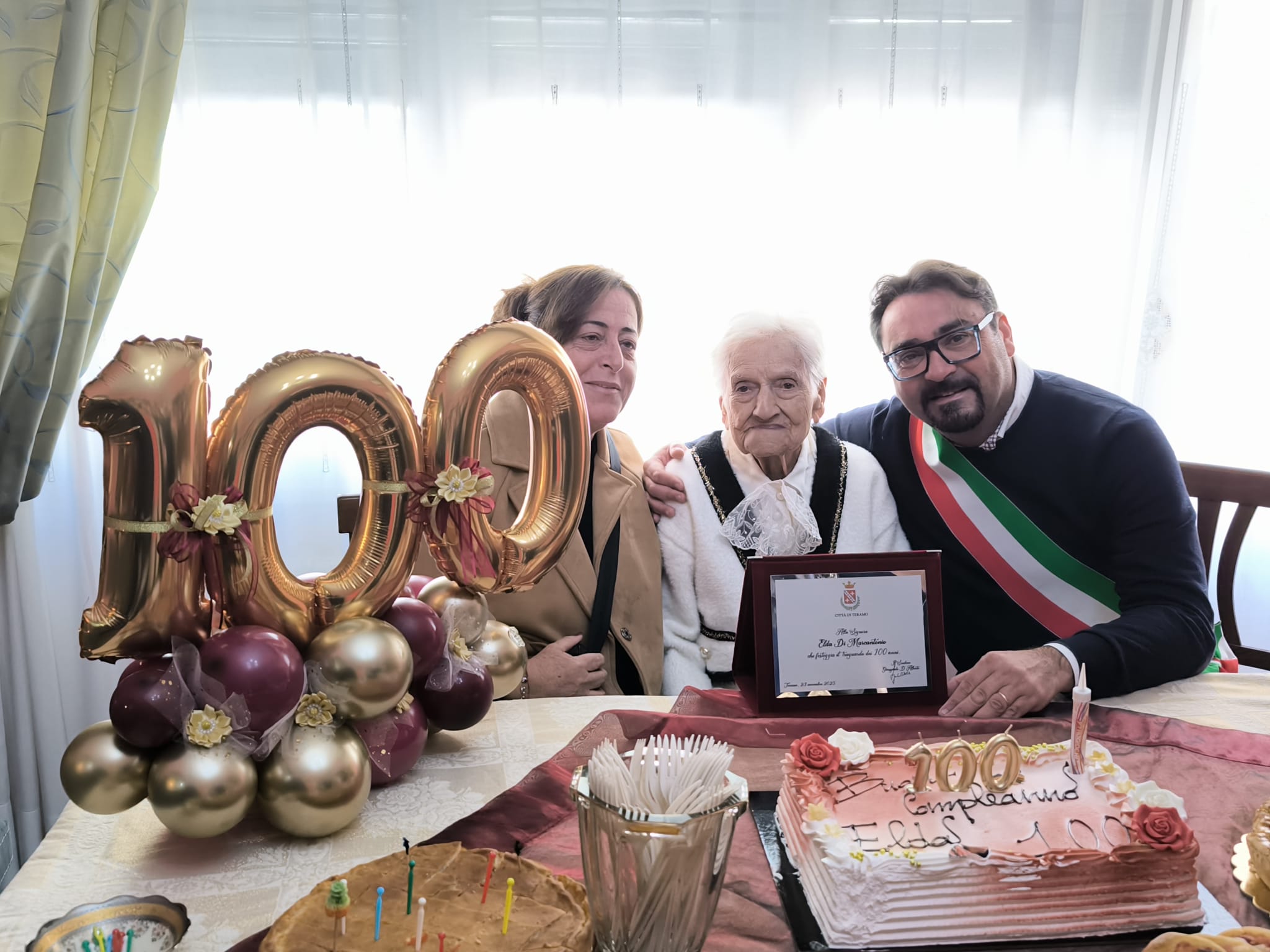 I 100 anni di Elda Di Marcantonio: gli auguri della Comunità