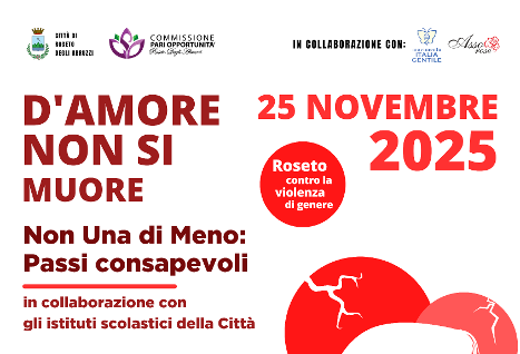 Roseto in marcia il 25 novembre: “D’Amore Non Si Muore”, contro la violenza di genere