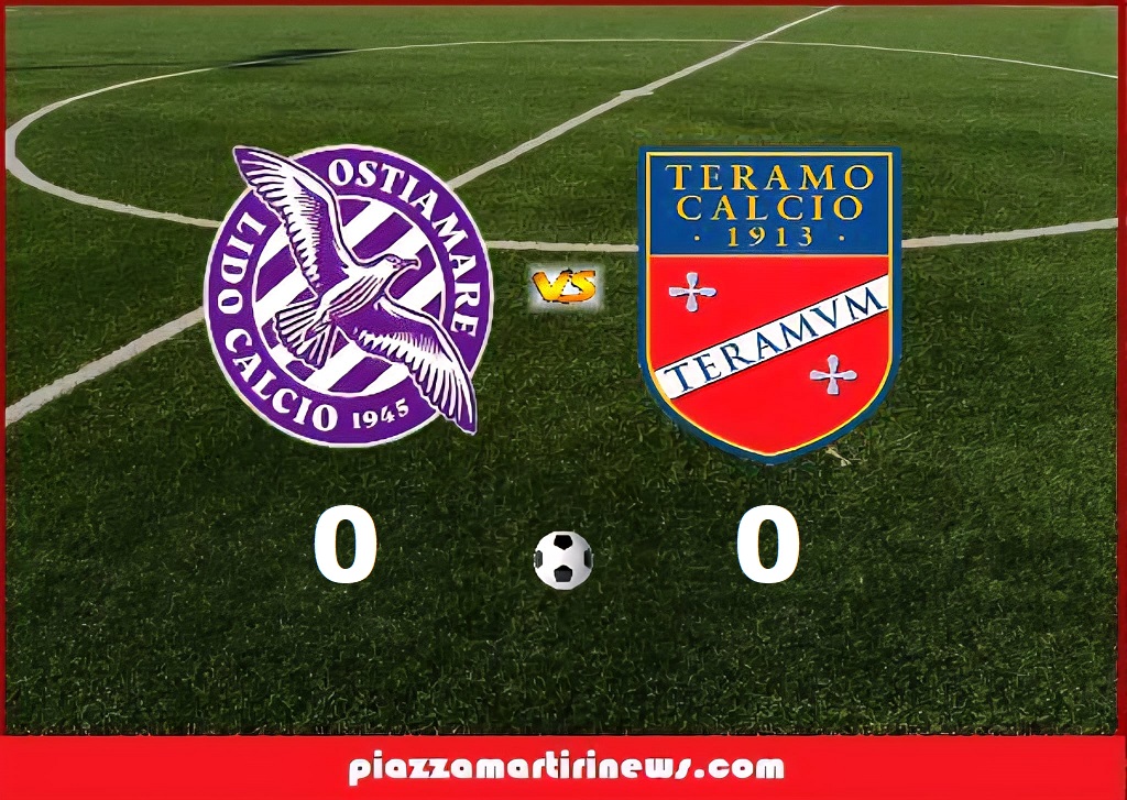 Calcio. Biancorossi imbattuti all’Anco Marzio: Ostiamare vs Teramo 0 – 0. Risultati e nuova classifica