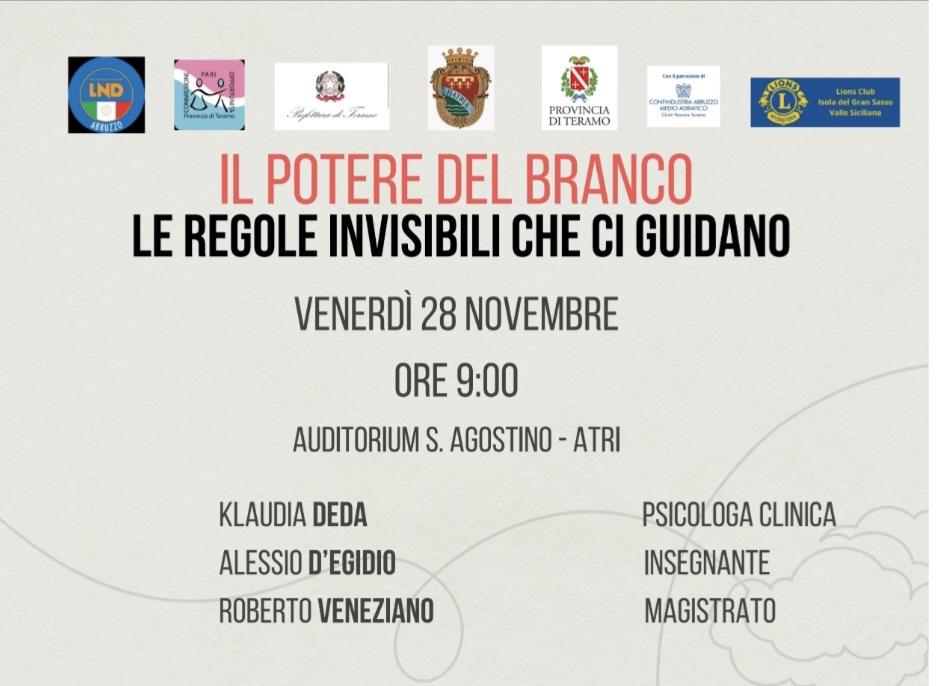 Progetto anti-disagio giovanile: al via da Atri l’iniziativa per le scuole teramane