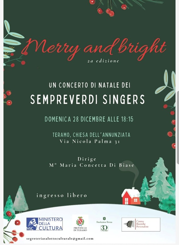 Concerto di Natale all’Annunziata con i Sempreverdi Singers