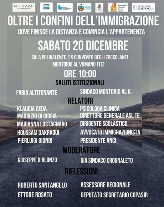 Montorio – Convegno sull’immigrazione tra identità, relazioni e appartenenza