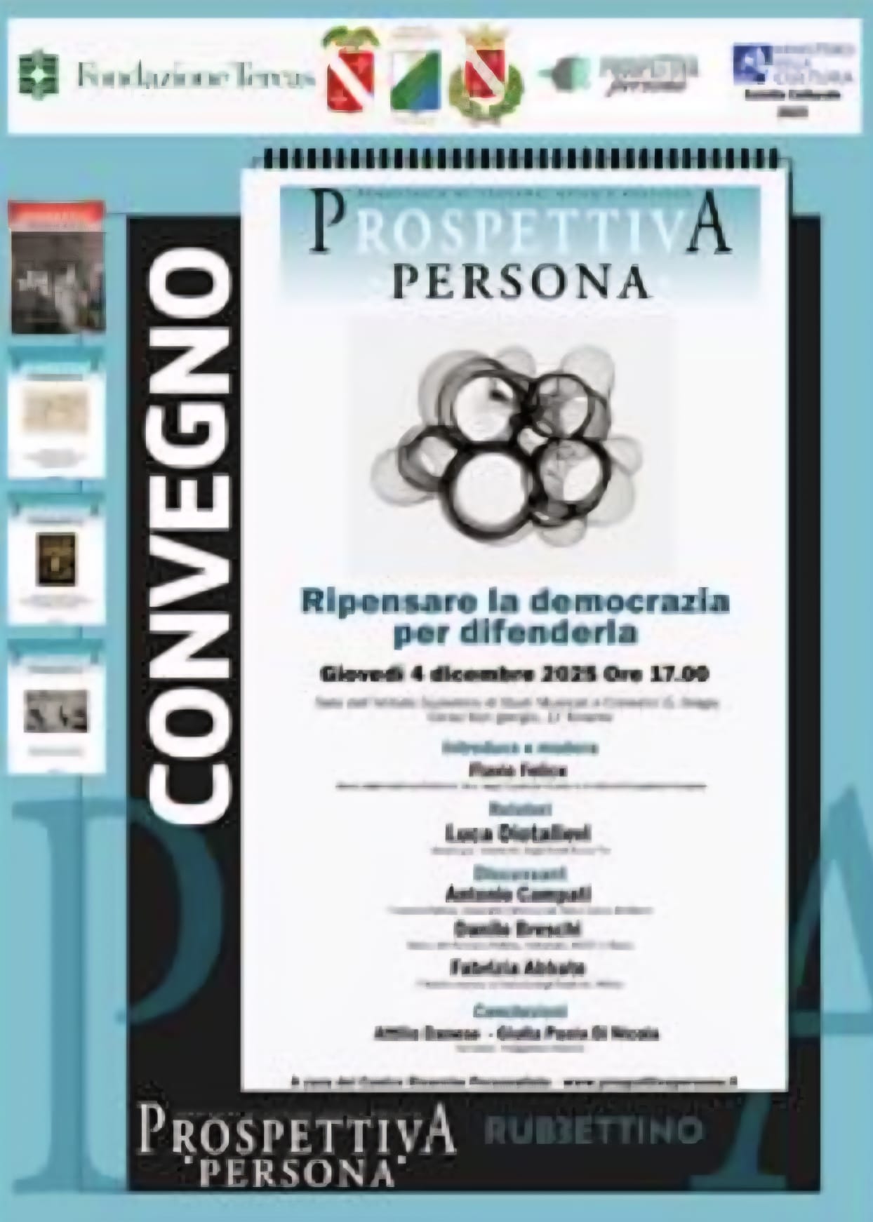 Ripensare la democrazia per difenderla: a Teramo il Convegno Nazionale di “Prospettiva Persona”