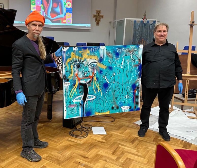 Civitella del Tronto celebra la “Metafisica americana” di Mark e Paul Kostabi