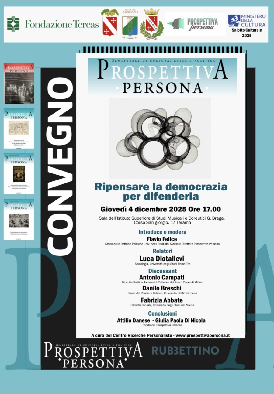 Convegno personalista. Il Futuro della Democrazia in Bilico: Disinformazione, Polarizzazione e Crisi di Fiducia