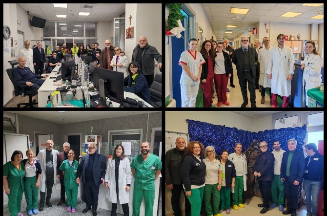 Natale negli ospedali teramani: la direzione Asl incontra operatori e pazienti