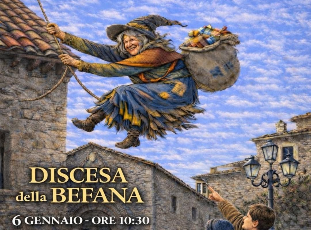 La magia dell’Epifania anima Tossicia: la Befana scende in Piazza Sant’Antonio