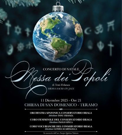 Concerto di Natale. la “Messa dei Popoli” di Fidanza in prima assoluta a Teramo