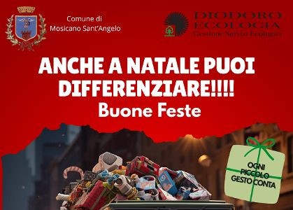 Anche a Natale puoi differenziare, al via la campagna del Comune di Mosciano e Diodoro Ecologia