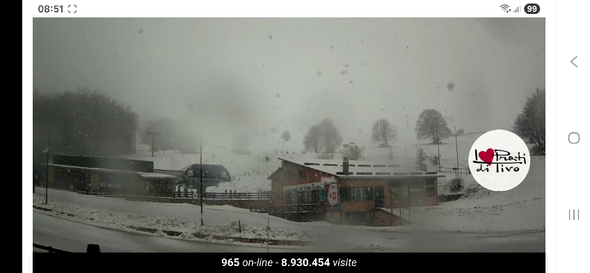 (Video)Il Teramano sotto le nuvole: pioggia in città, neve che torna in montagna…con qualche puntata a quote più basse. Giovedì torna il sole