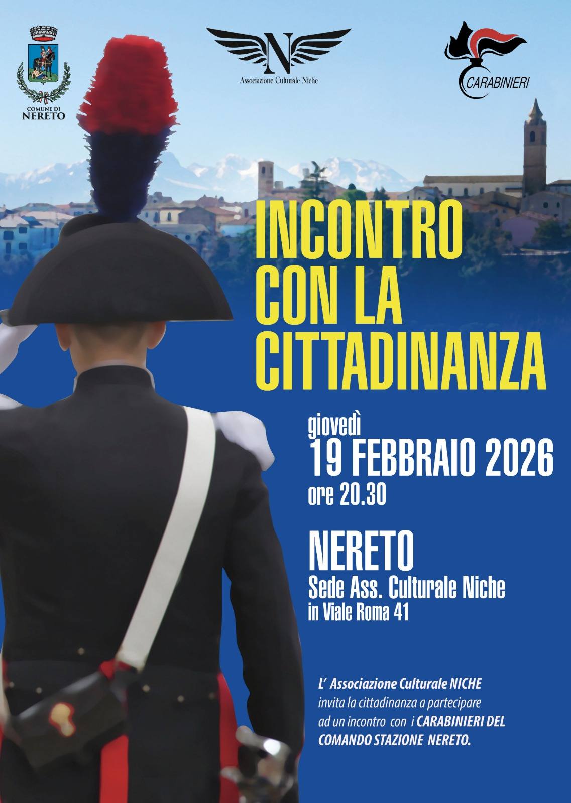 Nereto, i Carabinieri incontrano la popolazione: attenzione alla prevenzione di truffe e furti