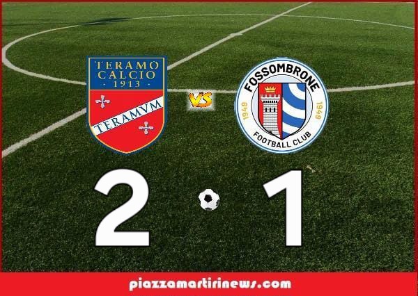 Calcio. Teramo batte il  Fossombrone 2-1 e tiene la testa della classifica