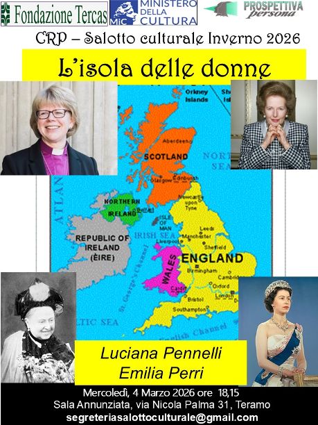 L’Inghilterra è un’isola delle donne: a Teramo il racconto di un primato al femminile