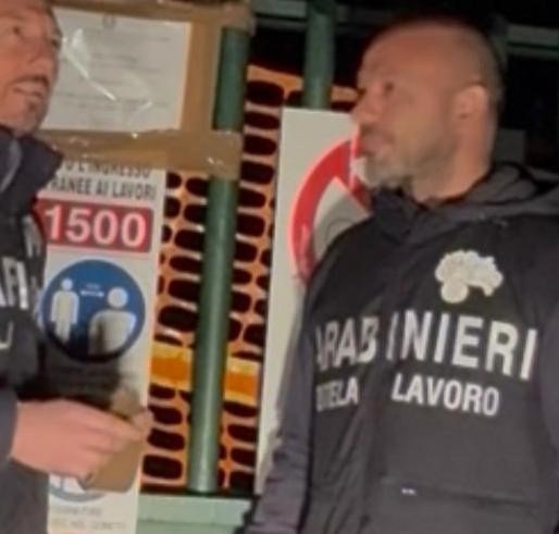 Sequestrato cantiere: si lavorava nonostante la sospensione per gravi irregolarità.