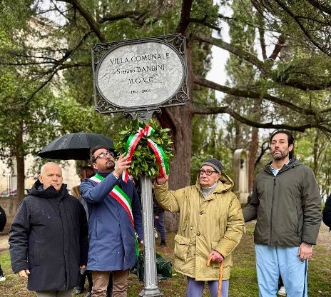 Teramo, Villa Comunale: celebrato il ricordo del pilota Stefano Bandini