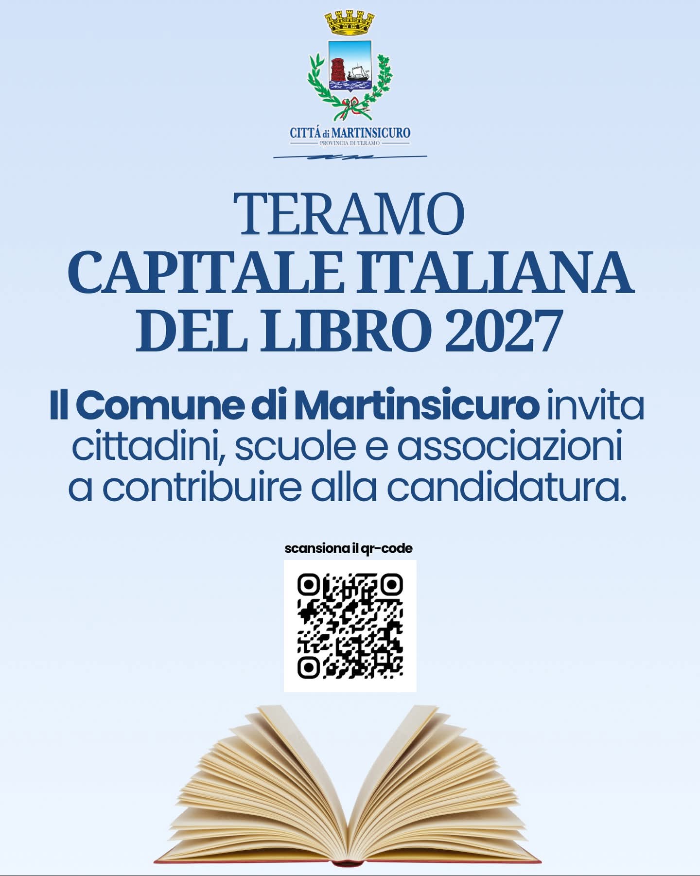 Martinsicuro aderisce alla candidatura di Teramo come Capitale Italiana del Libro 2027