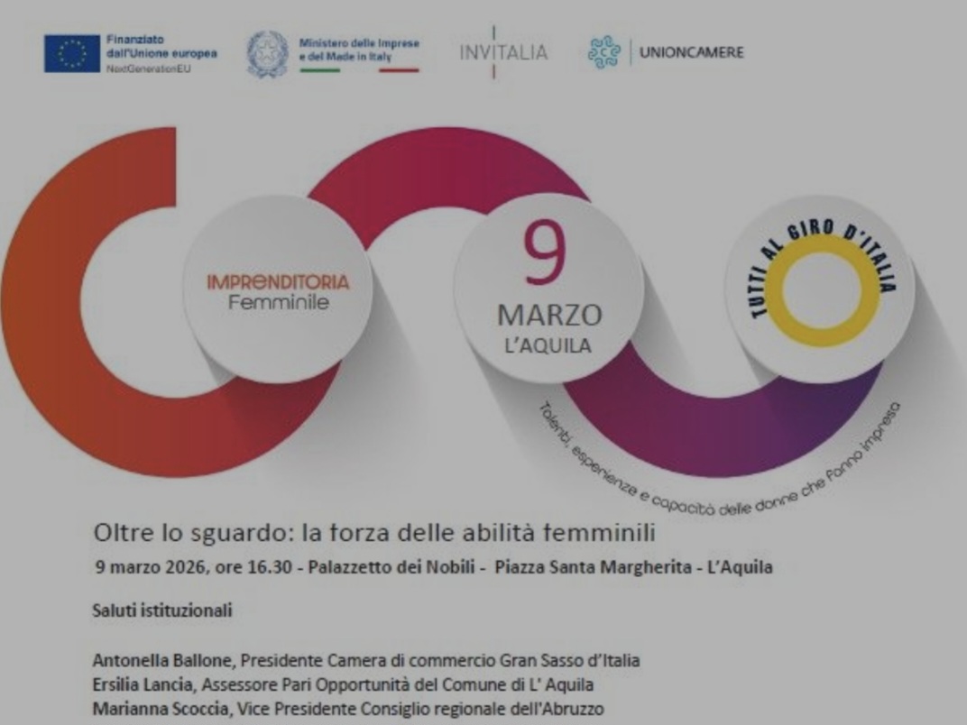 Imprenditoria femminile: tappa all’Aquila il 9 marzo per il tour nazionale