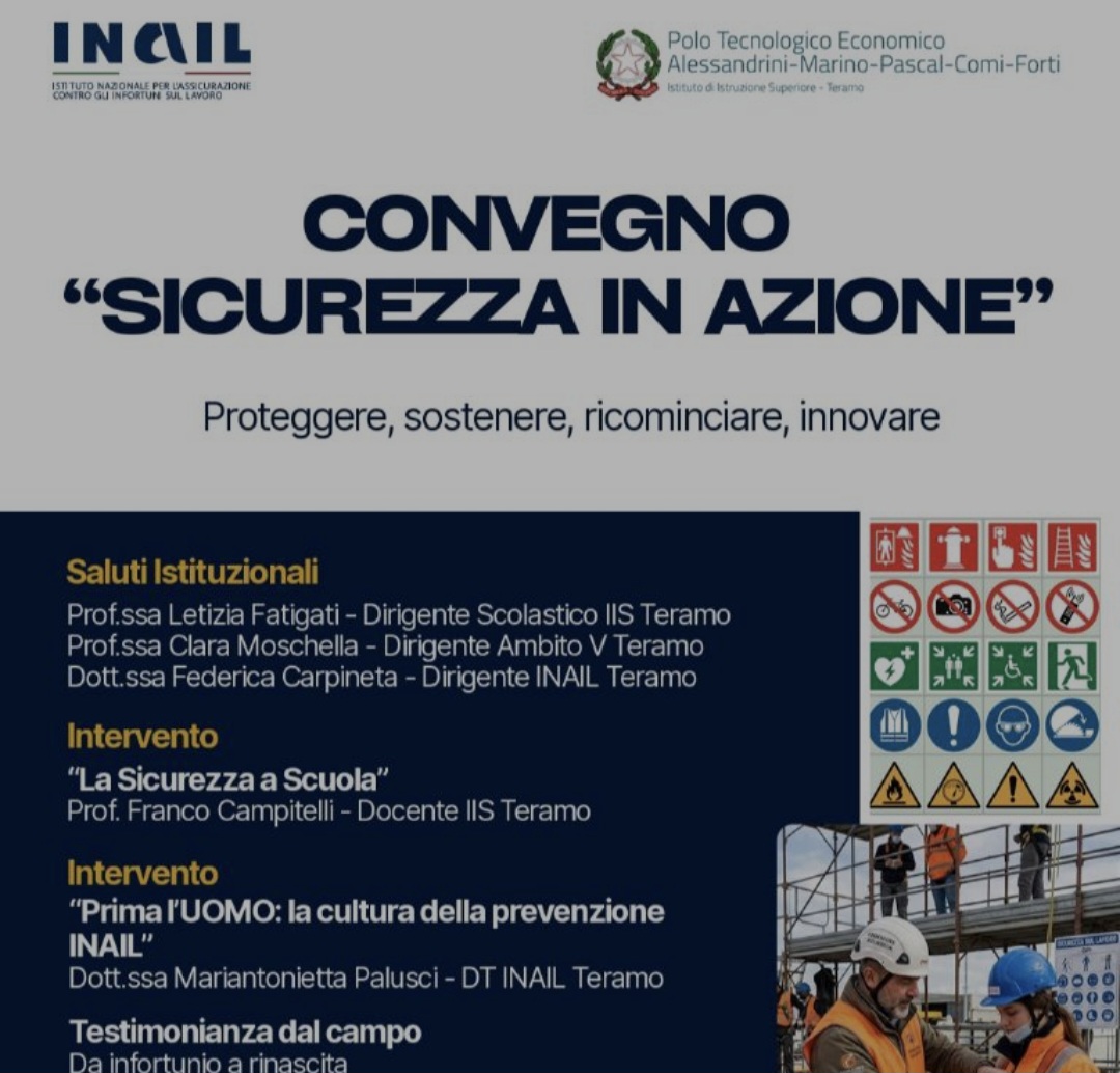 Sicurezza sul lavoro e cultura della prevenzione al centro del convegno presso l’Istituto Alessandrini-Marino​