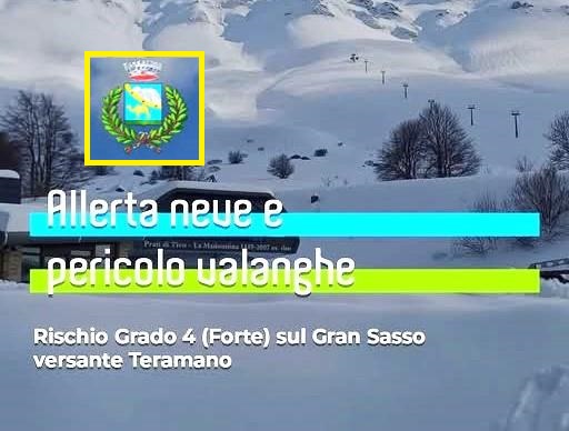 Prati di Tivo, rischio valanghe: scattano i divieti