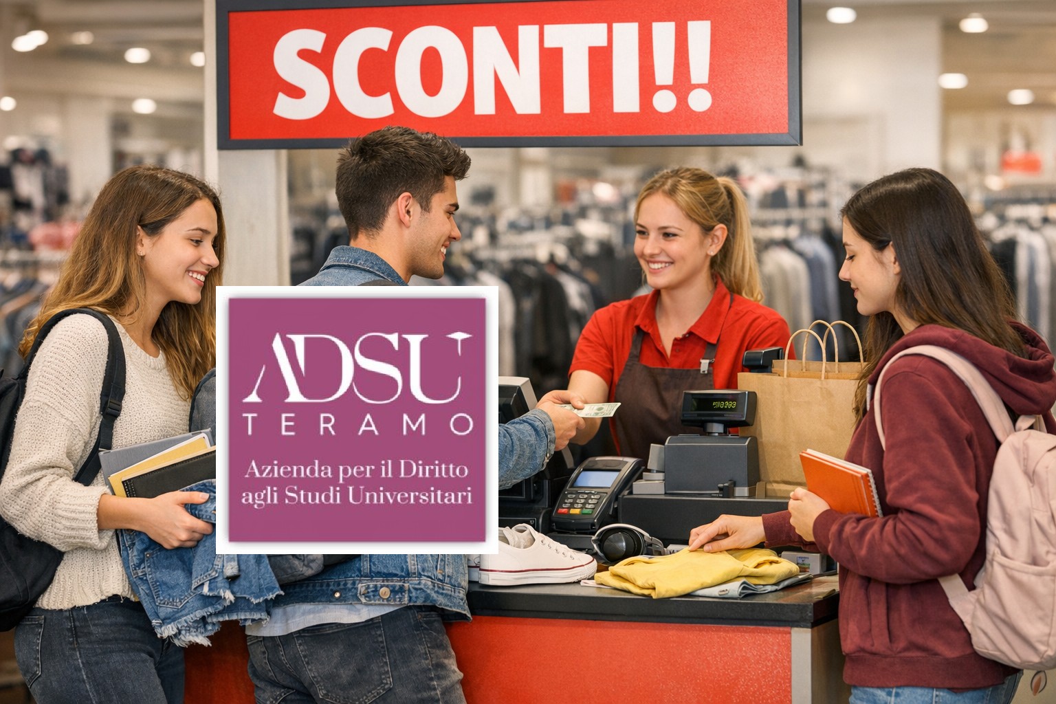 Iniziativa dell’ADSU: Sconti agli studenti nei negozi del Centro. l’elenco degli aderenti
