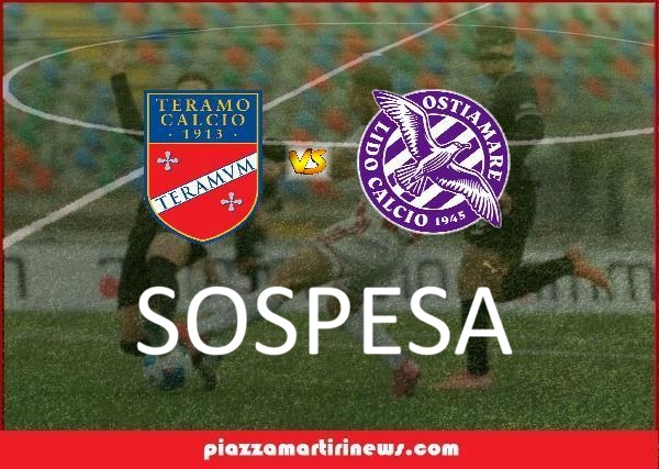 Teramo-Ostiamare sospesa: vince lo sport contro il bullismo, ma l’arbitro va ko