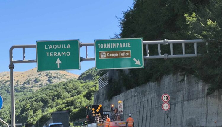A24, chiusure notturne tra L’Aquila Ovest e Tornimparte per lavori sul viadotto Valle Orsara
