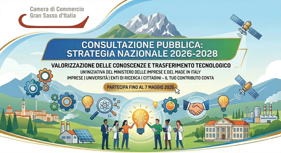 La Camera di Commercio del Gran Sasso d’Italia promuove la Strategia 2026-2028