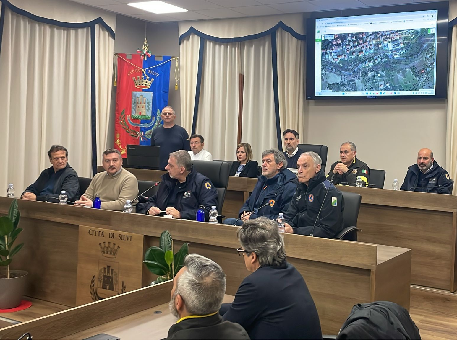 Emergenza maltempo a Silvi: vertice istituzionale con il direttore regionale dei Vigili del Fuoco e con le Istituzioni