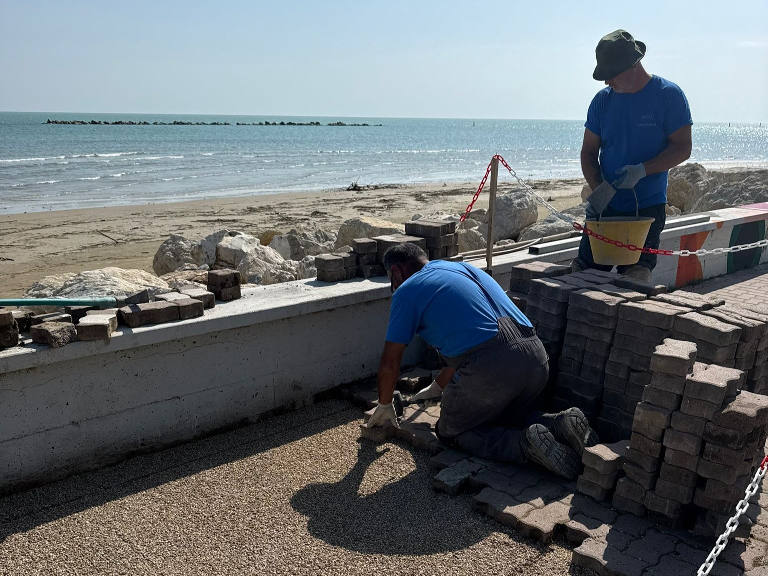 Roseto. Lavori sul lungomare Sud, avviata la manutenzione straordinaria