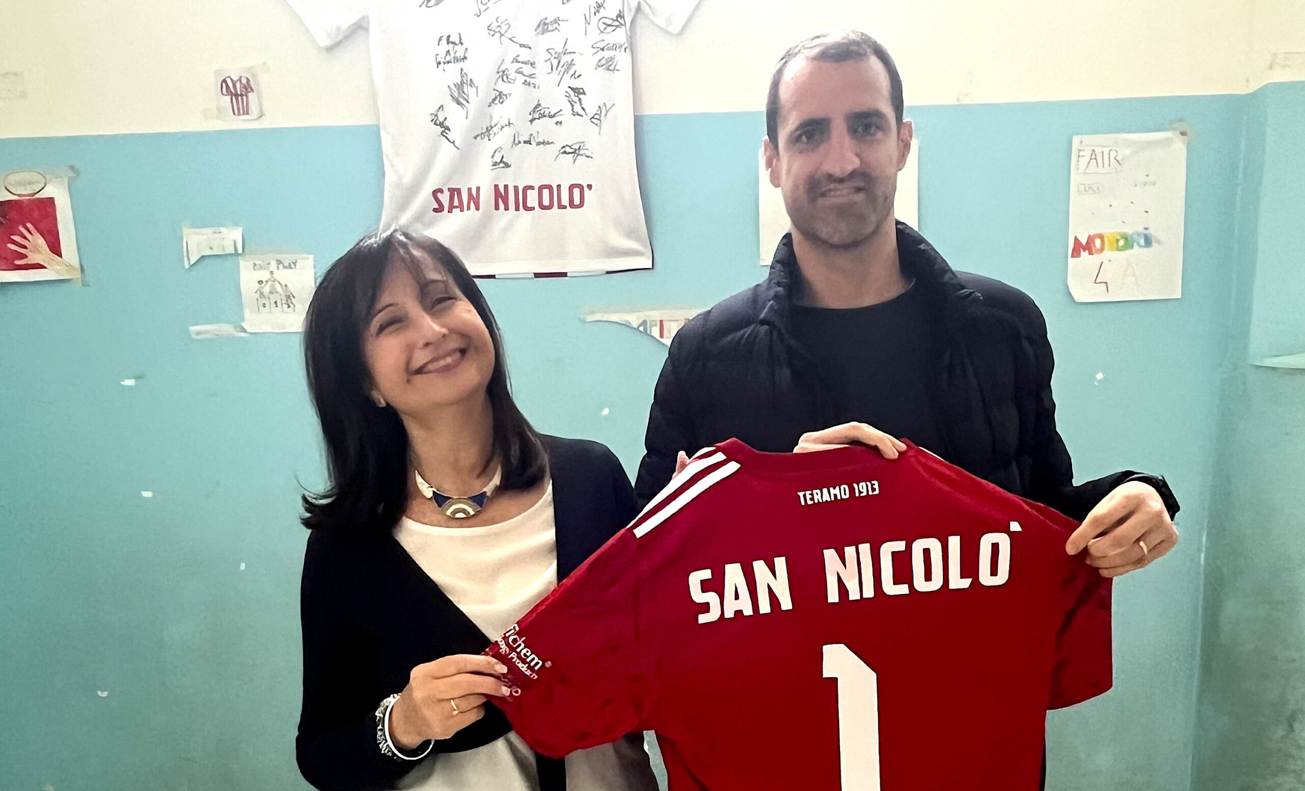 Teramo1913. Va avanti il progetto “Questione di DNA”. Stamani biancorossi alla Serroni di San Nicolò