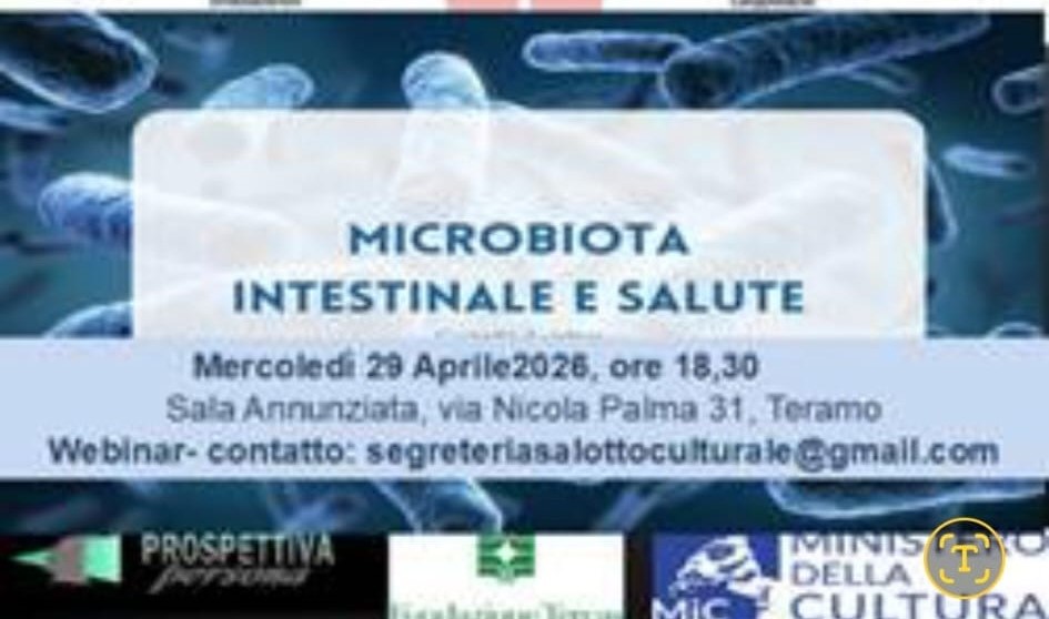 Microbiota e benessere: L’endocrinologo Gabriele Damiani al Salotto Culturale di Teramo