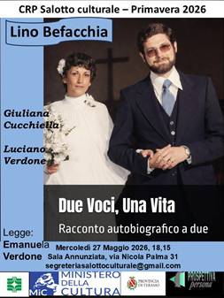 Il Salotto culturale 2026 ospita Verdone, Cucchiella e Befacchia