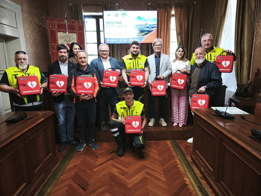 mosciano comune cardioprotetto: in allestimento una rete con 20 defibrillatori