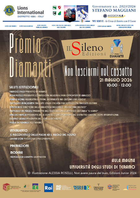 “Non lasciarmi nel cassetto”: all’Università di Teramo la conclusione del Premio Diamanti dedicato al sogno