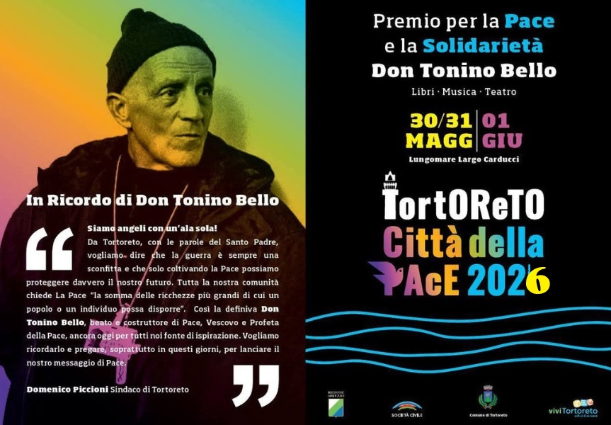 Tortoreto diventa capitale della pace e della solidarietà nel segno di Don Tonino Bello