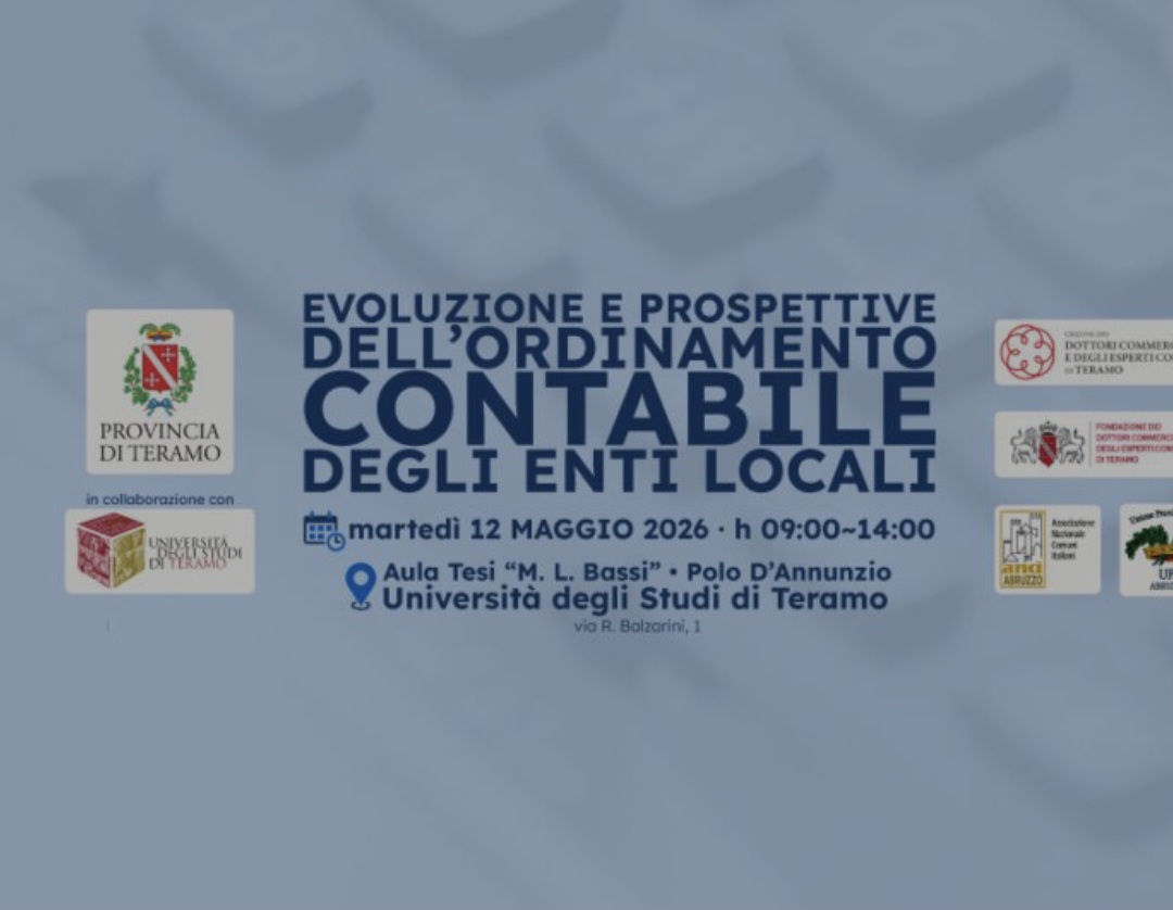 Il futuro dei bilanci pubblici tra innovazione e trasparenza: Un seminario organizzato dalla Provincia di Teramo